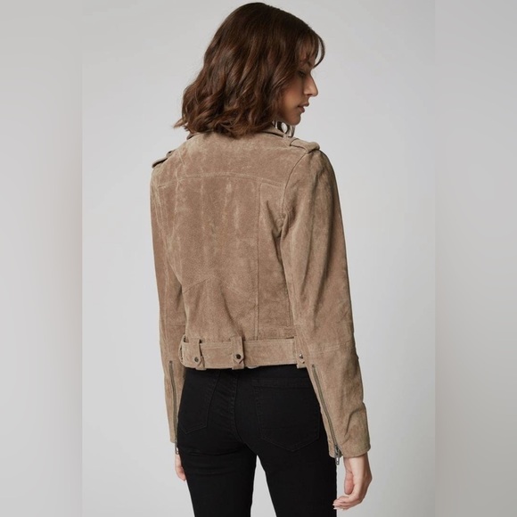 Blank NYC Moto Jacket French Taupe Size Medium - Picture 3 of 10